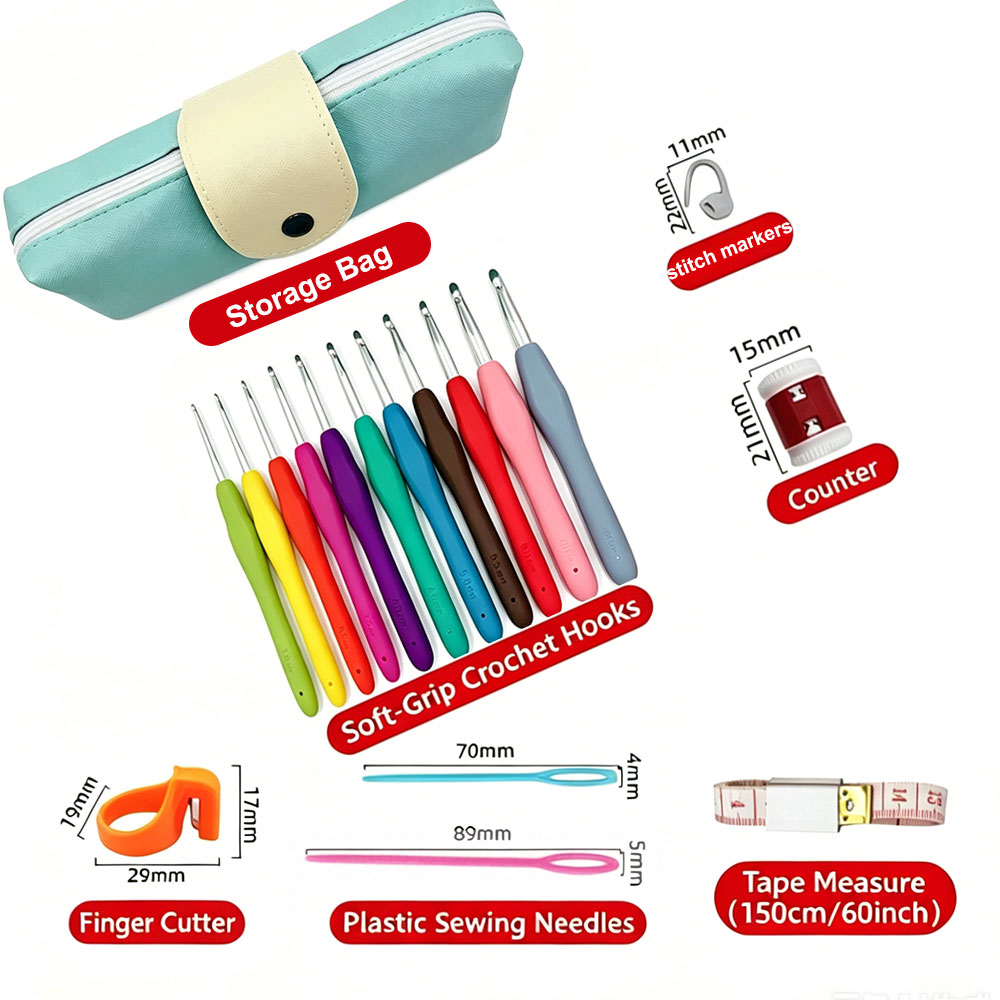 37pcs Crochet Hooks Kits with  - Sewing Knit recension och pris