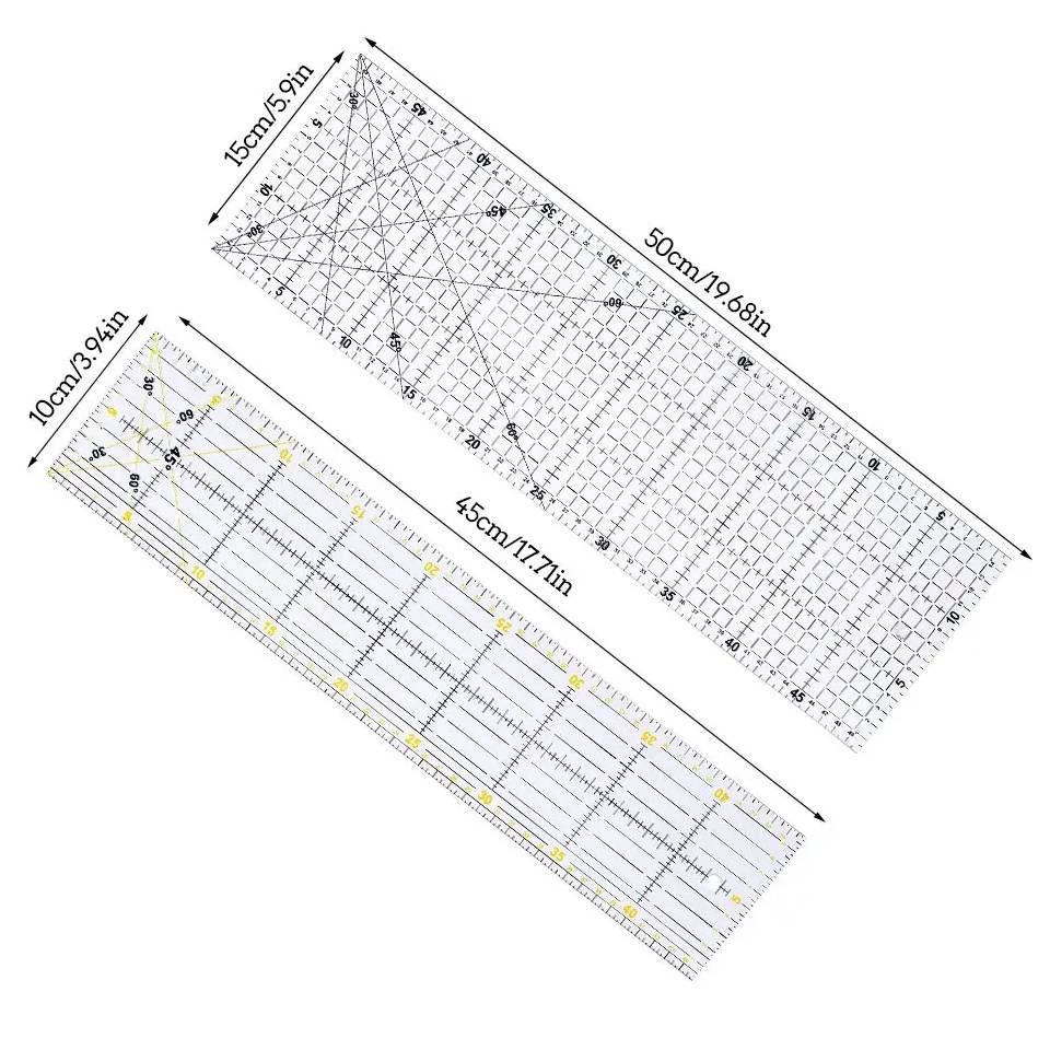 Fenrry Multisize Acrylic Patch - Sewing Gauge Ruler recension och pris